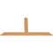 Ekena Millwork Portland Timber Gable Bracket, Western Red Cedar, 72"W x 36"H x 1 1/2"D x 5 1/2"F, 12/12 Pitch GBW072X36X0206POR00SWR - alternate 2